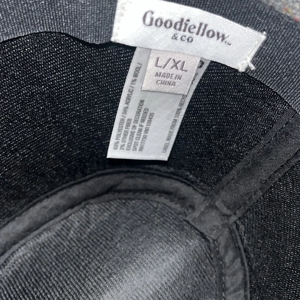 Goodfellow & Co unisex grey flecked fedora hat size L/XL